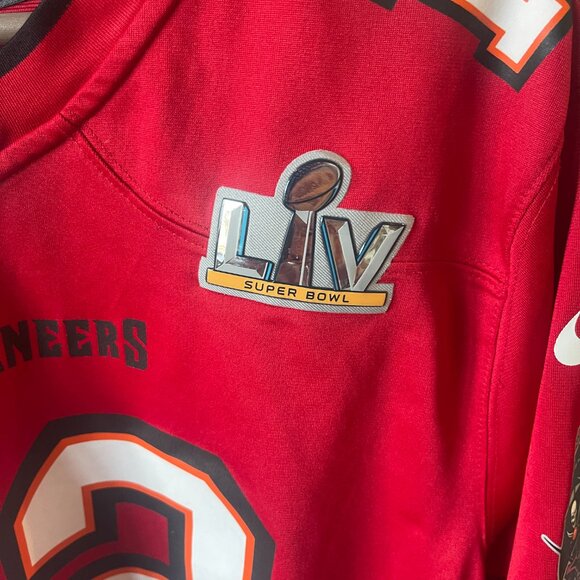 Tom Brady NFL Buccaneers On Field Nike Jersey Superbowl LIV Jersey Size L - Picture 2 of 8